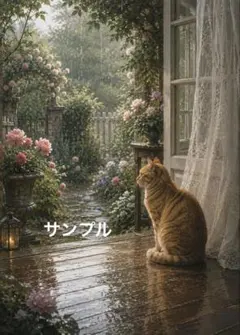 雨のサロン｜雨の喫茶店 幻想的 アートポスター 雨の日のカフェ インテリア 絵画 雨のサロン｜雨の喫茶店 幻想的 アートポスター 雨の日のカフェ