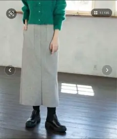 OPAQUE. CLIP ウールライクストレッチタイトスカート