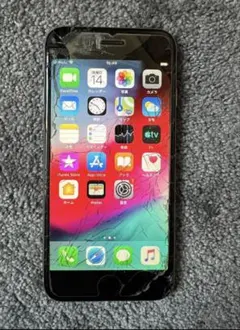 iPhone6 64GB バッテリー100% 画面ひびありジャンク品