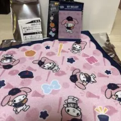 サンリオ×侍ジャパン　マイメロディハンドタオル1点・クリアカード1点セット