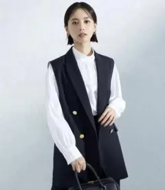 ダブルブレスト テーラード 金ボタン ジレ　greenlabelrelaxingのサムネイル
