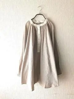 未使用 Samansa Mos2 サマンサモスモススタンドギャザーブラウス