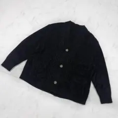 ABYTS 佐藤健　モールケーブルカーディガン　レーヨン　黒　M 希少　完売品