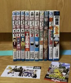 銀魂　しおり　カード　シール　神楽•志村新八•三連合体栞•その他カード•シール
