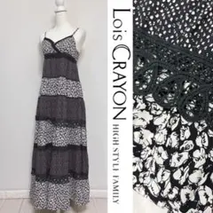 極美品✨【Lois CRAYON】キャミ ロングワンピースフラワー