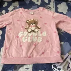 H&M ピンク クマ トレーナー US 2T