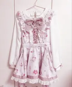 LIZ LISA リズリサ Sewing Bear柄セットアップ ホワイト - メルカリ