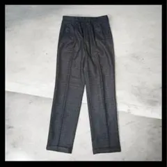 MADE IN ITALY】極上ウール トラウザー★グレンチェック スラックス