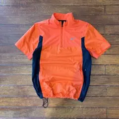 NIKE golf 半袖 ナイロン プルオーバー M テック系 ギミック