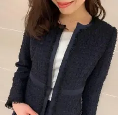 あやか様ご専用M-Premier BLACK ツイードジャケット　36 サイズM