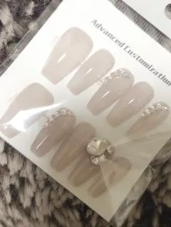 ストーン付 ネイルチップ 10個セット