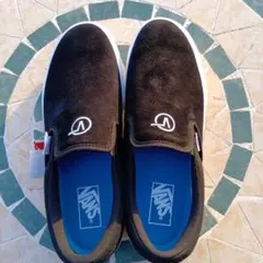 VANS ブラック スエード スリッポン