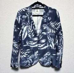 sizeS♦︎DIESEL♦︎テーラードジャケット ナイロン素材 ボタニカル柄のサムネイル