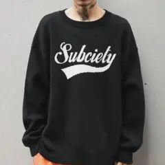 【美品】SUBCIETY GLORIOUS SWEATER BLACK