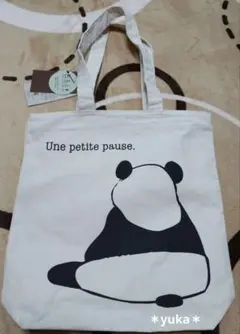 新品・未使用＊パンダ イラスト トートバッグ