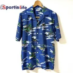 Sportin life アロハシャツ M キュプラ100% ハワイアン柄