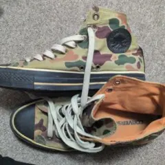 コンバースオールスターカモフラージュ迷彩柄ハイカットUS8