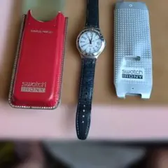 Swatch IRONY 腕時計 ホワイト文字盤 レザーベルトのサムネイル