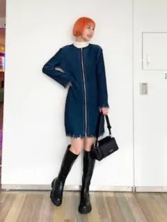 ダメージZIPミニワンピースのサムネイル