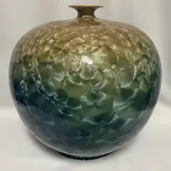 【特大・希少】青松窯 結晶釉 飾り壺 花瓶 万華鏡グラデーション 高さ35cm 2026年最新】#青松窯の人気アイテム - メルカリ