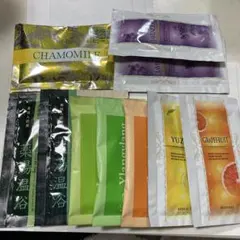 15袋入浴剤セット カモミール・ラベンダー・ユズ他