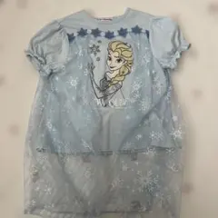 エルサ Tシャツ 110サイズ ライトブルー