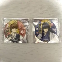 銀魂 沖田総悟 マルイ 片面花柄和装 グリッター缶バッジ 購入特典 