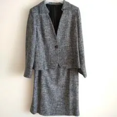 レリアン　グレー系 ツイードスカートセットアップ