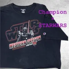 古着 Champion × STAR WARS Tシャツ カットオフ クロップド