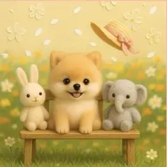 新柄‼️犬柄【限定22枚】【303】パネル生地