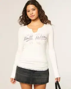 Hollister 長袖Tシャツ ホワイト
