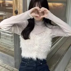 シャギーニットベスト ベスト