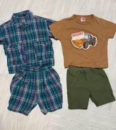 子ども服セット売り　トミカ　上下セット　80 90