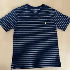 Polo Ralph Lauren ボーダー Vネック Tシャツ 140
