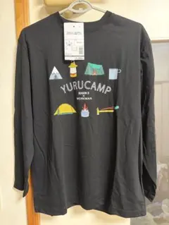 ゆるキャン△ SEASON3 コラボ長袖Tシャツ 黒 L