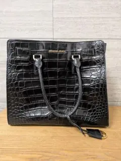 DSQUARED2 ディースクエアード クロコ型押し ハンドバッグ 黒 - メルカリ