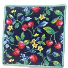 新品 B品 フェイラーハンカチスゥイングチェリー　ネイビー