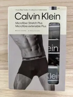 【3枚セット】ボクサー マイクロファイバー Calvin Klein 黒 L