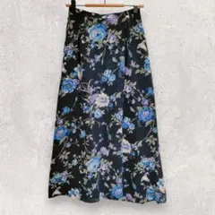 極美品 現行タグ 近年モデル タエアシダ ロングスカート 花柄 総柄