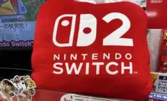 Nintendo Switch ロゴ クッション レッド