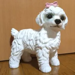 ヴィンテージ　アンティーク　スパゲッティープードル　プードル　陶器　置物 1950´s✨チェーンのスパゲティプードル | あんちーくKIDAN STORE