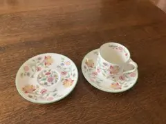 MINTONミントンハドンホール花柄コーヒーカップ1セット&ソーサー1枚