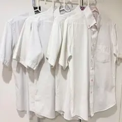 【5着セット】ホワイト 半袖シャツ Mサイズ