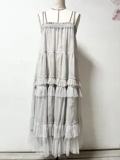 Niko and…チュールキャミワンピース ロング丈