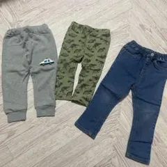 キッズ パンツ 3枚セット まとめ売り　長ズボンセット　保育園着