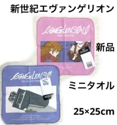 5r1681 新世紀エヴァンゲリオン ミニタオル ピンク　青　2枚セット 新品