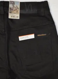 新品 Nudie Jeans THIN FINN BLACK W30/L30