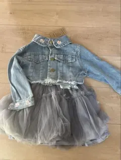 デニムジャケット　ワンピースセット