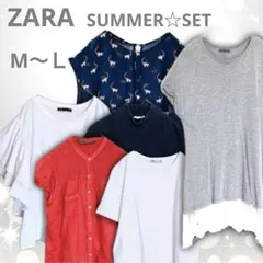 美品 ZARA ザラ BASIC TRF　サマー バリエーション トップス　６枚