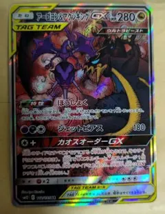ポケモンカード　アーゴヨン＆アクジキングGX　sr